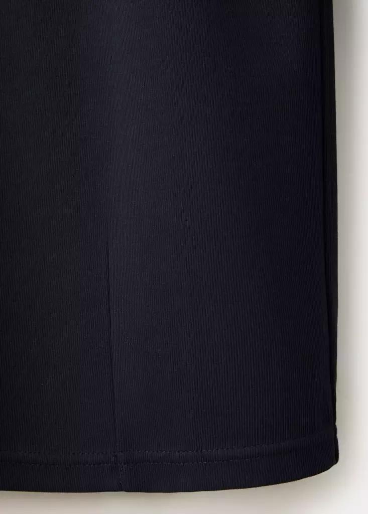Navy Straight Mid-Rise Trousers, Navy, large image number 7
