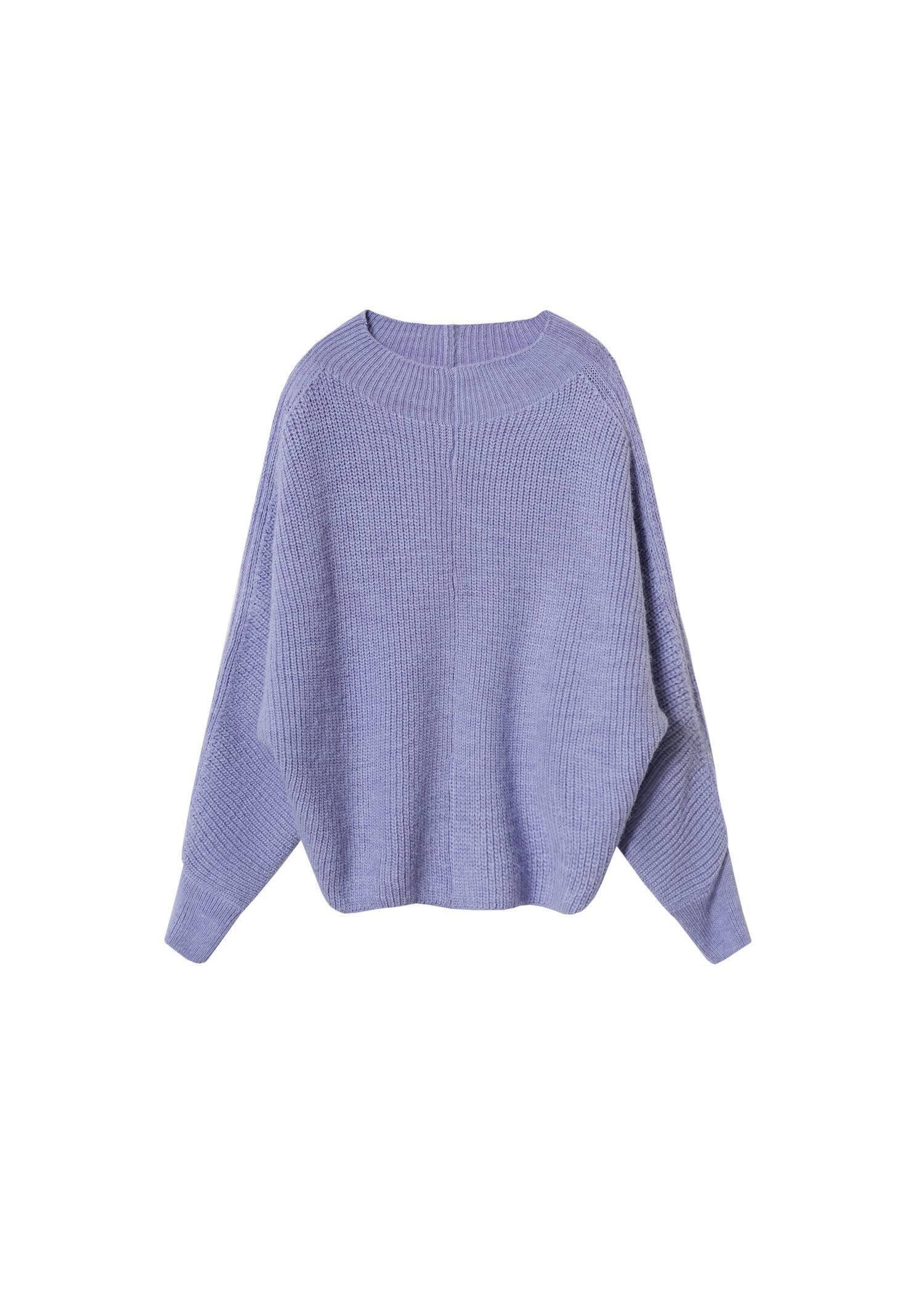 Pastel Blue Chunky-Knit Sweater, , large image number 3