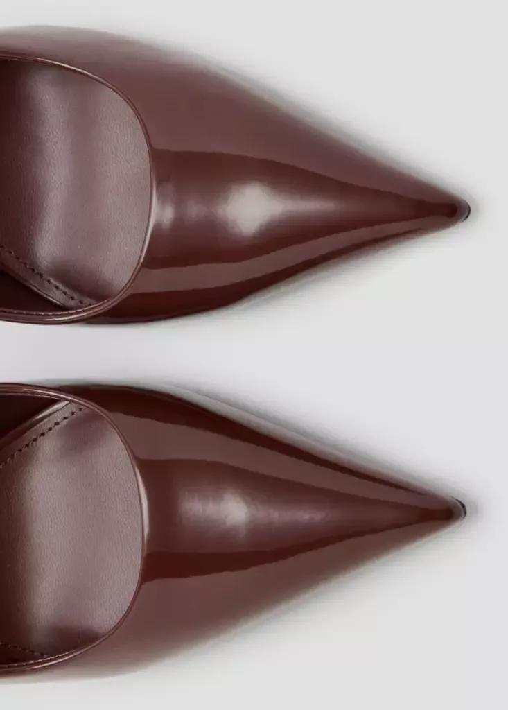 Brown Patent Heeled Shoes, , large image number 3