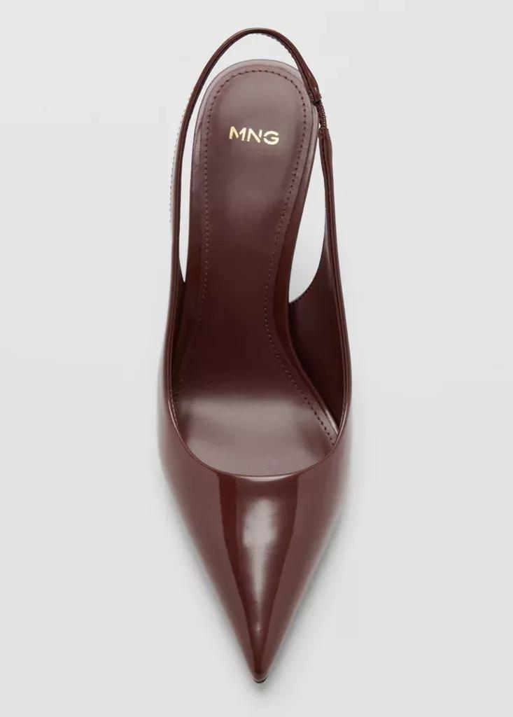 Brown Patent Heeled Shoes, , large image number 4