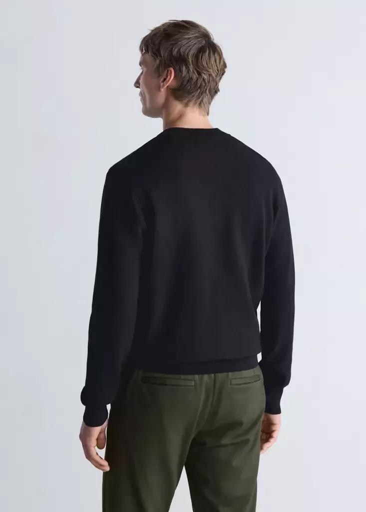 Black Comfort Stretch Knit Cardigan, Black, medium