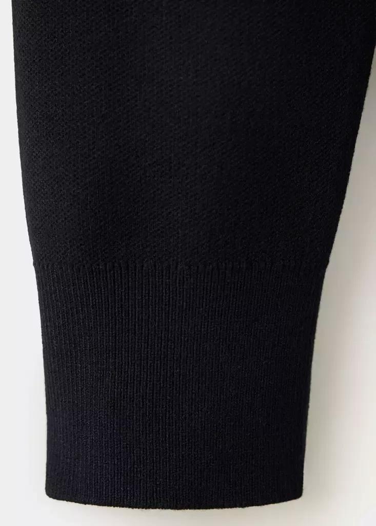 Black Comfort Stretch Knit Cardigan, Black, large image number 7