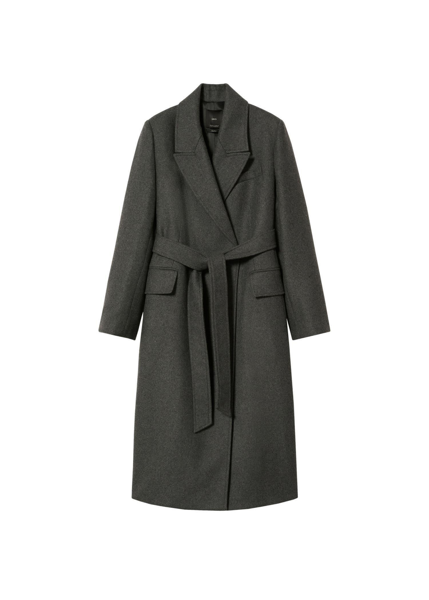 Grey Lt Pastel Long Lapel Coat, , large image number 7