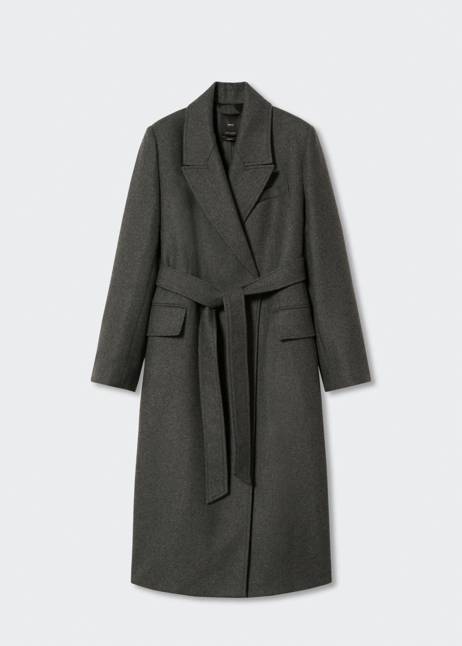 Grey Lt Pastel Long Lapel Coat, , large image number 9