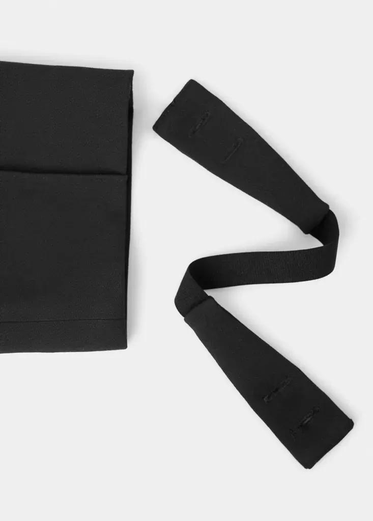 Black Tailored Stirrup Trousers, Black, large image number 6