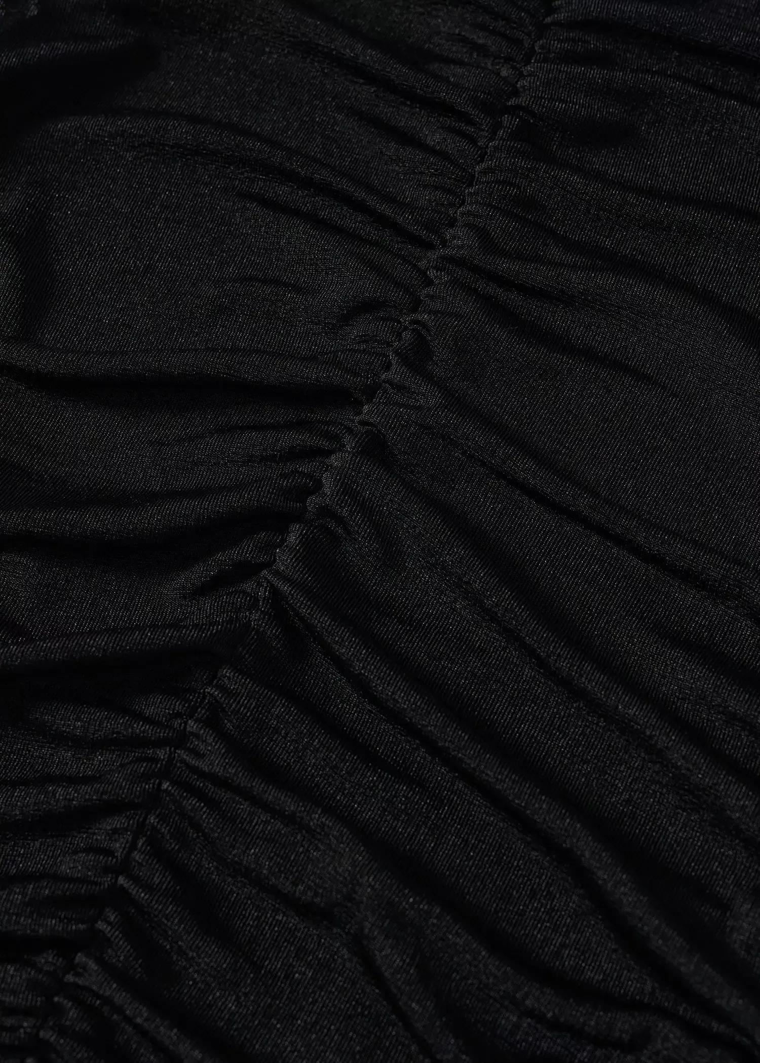 black Ruched detail top, , large image number 4