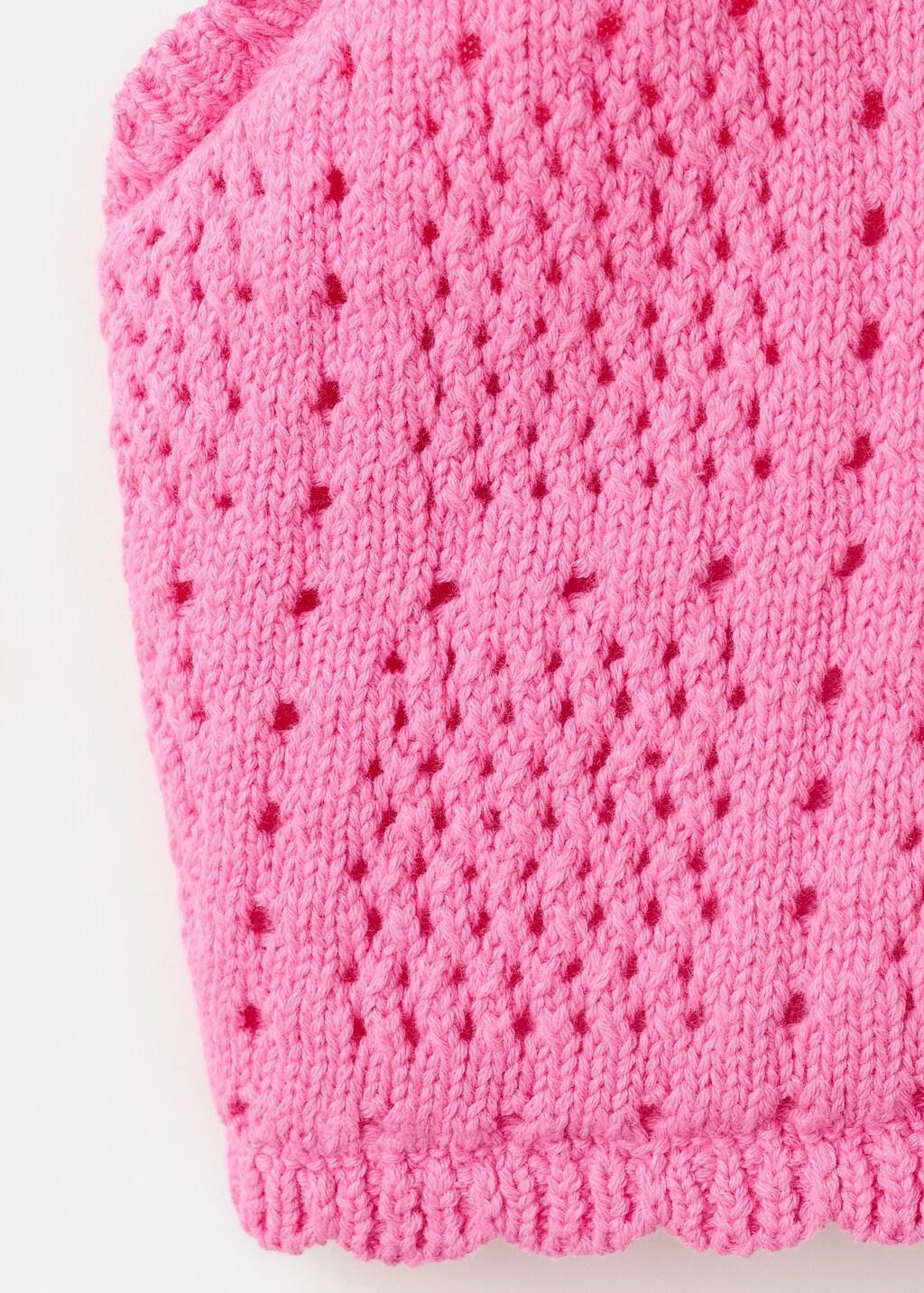 BRIGHT PINK Halter neck crochet top, Kids Girl, Bright Pink, large image number 3
