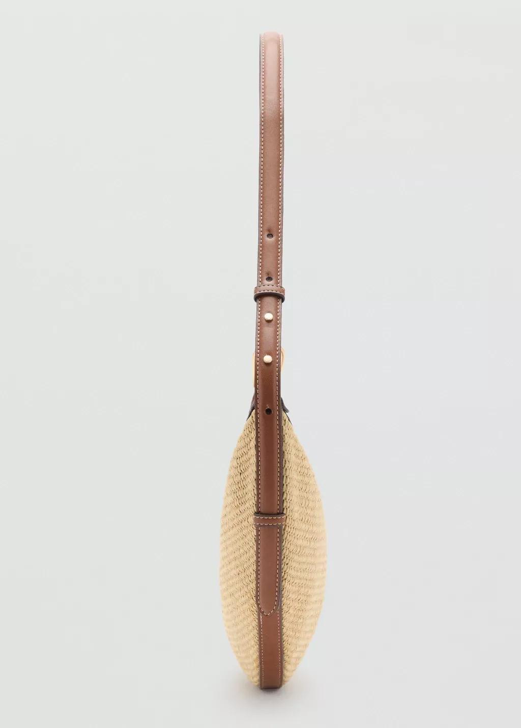 Brown Textured Shoulder Bag, Medium Brown, large image number 2