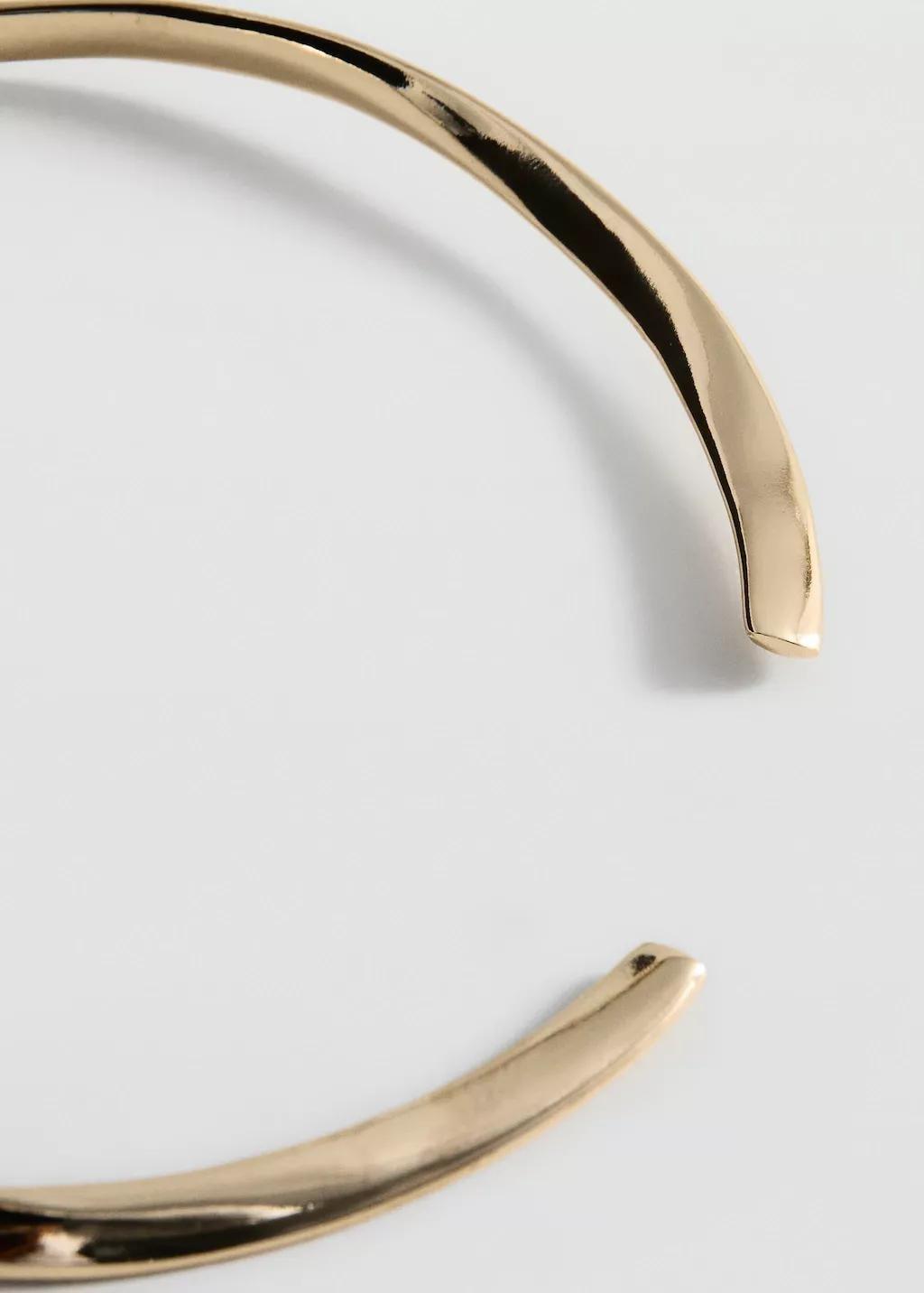 Gold Rigid Choker, Gold, medium