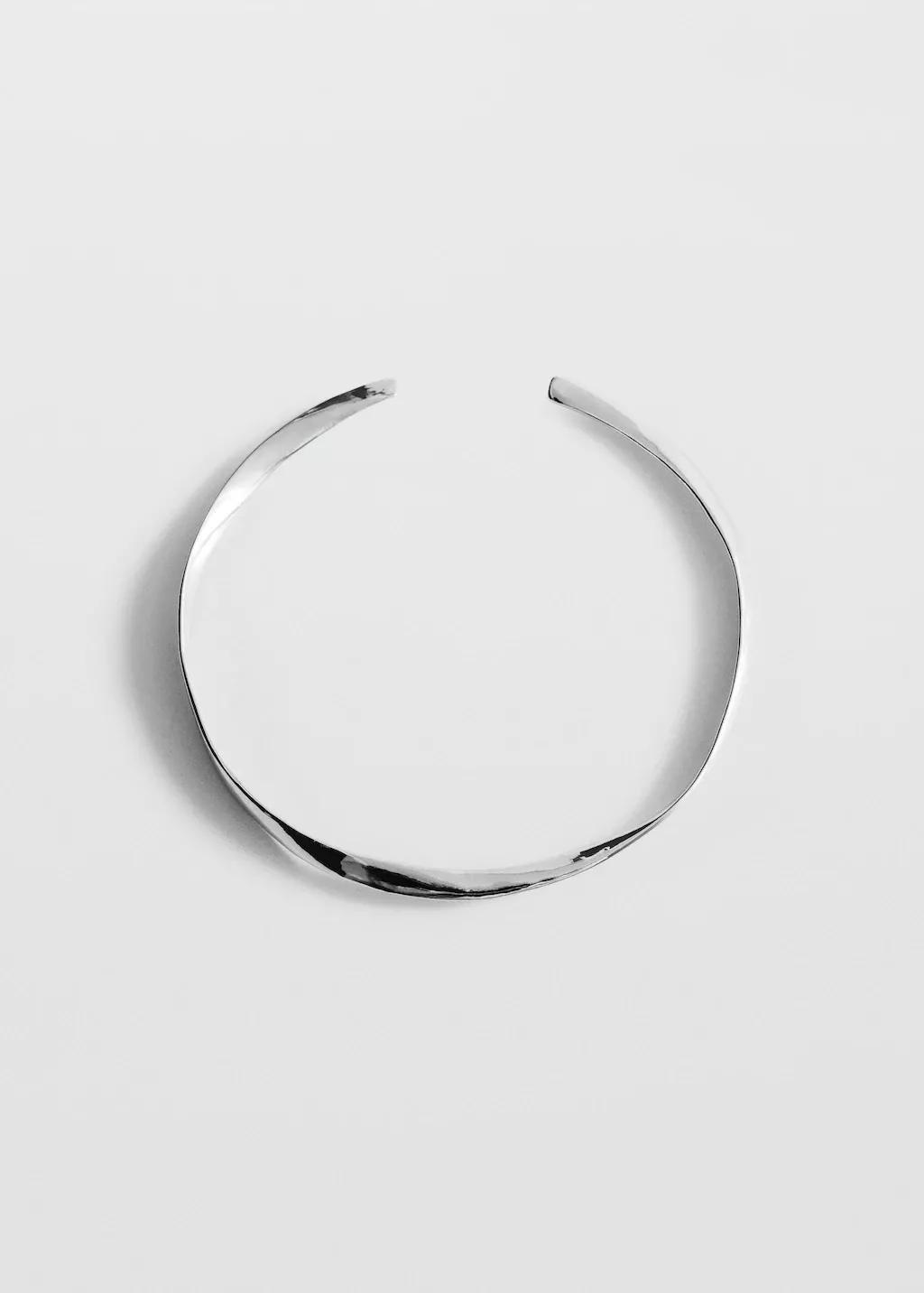Silver Rigid Choker, 0201_PL, large image number 3