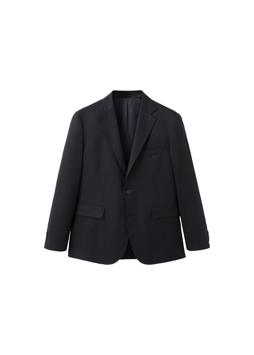 Navy Amalfi Slim Fit Suit Jacket, Navy, large image number 6
