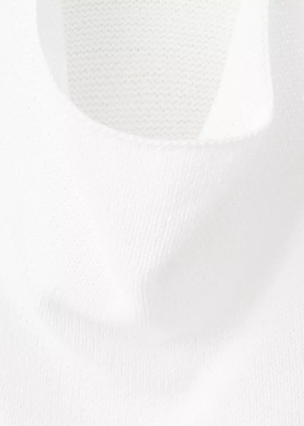 NATURAL WHITE Knitted top with draped neck, Natural White, large image number 1
