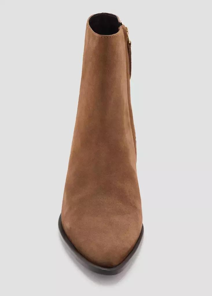 Brown Heel Suede Ankle Boot, Medium Brown, large image number 9