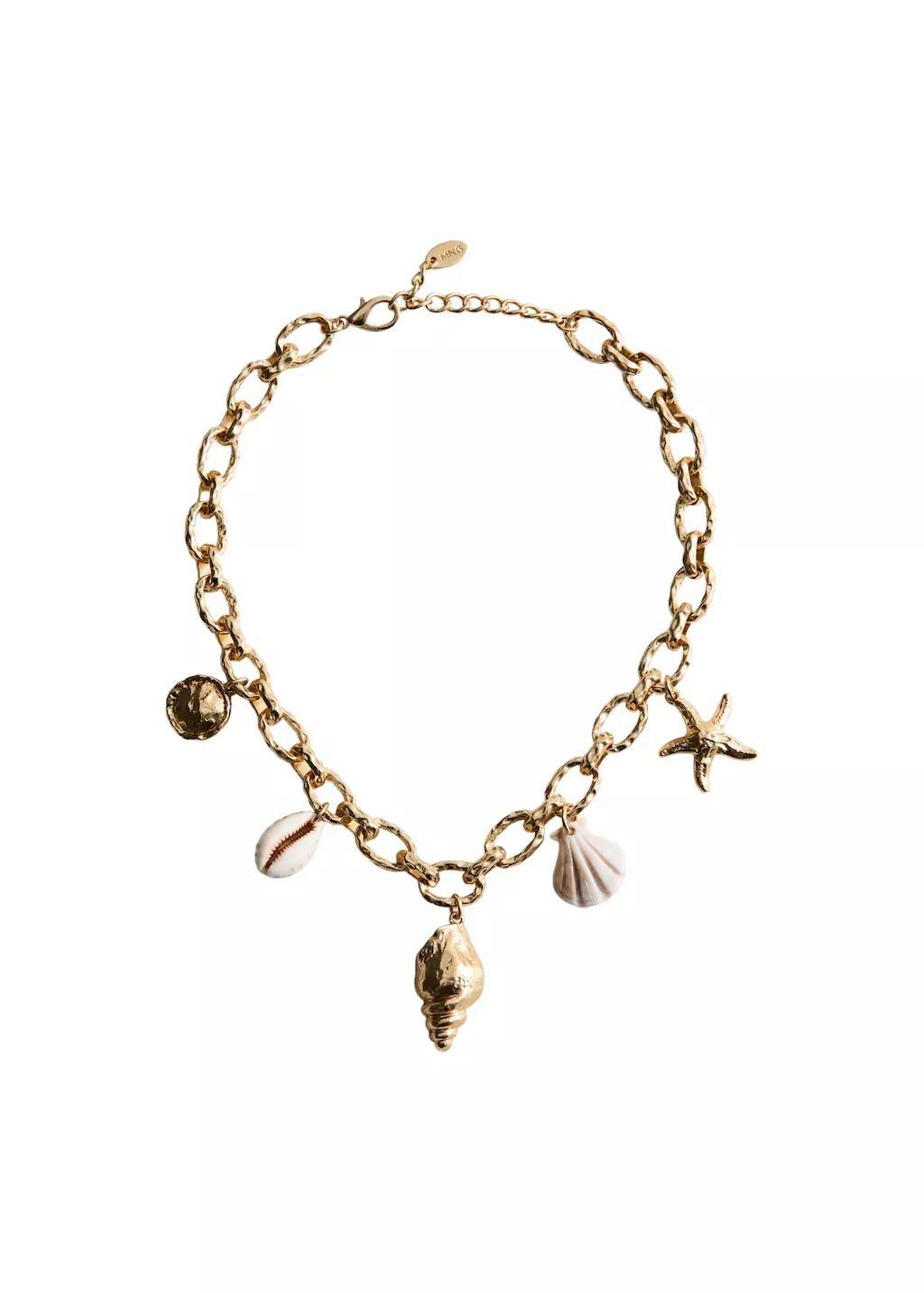 Gold Beaded Chain Design, Gold, large image number 2