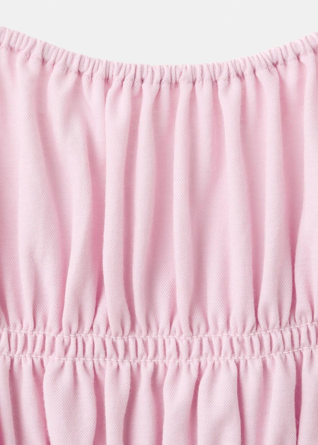 Pink Lt Pastel Ruched Long Dress, Light-Pastel Pink, medium