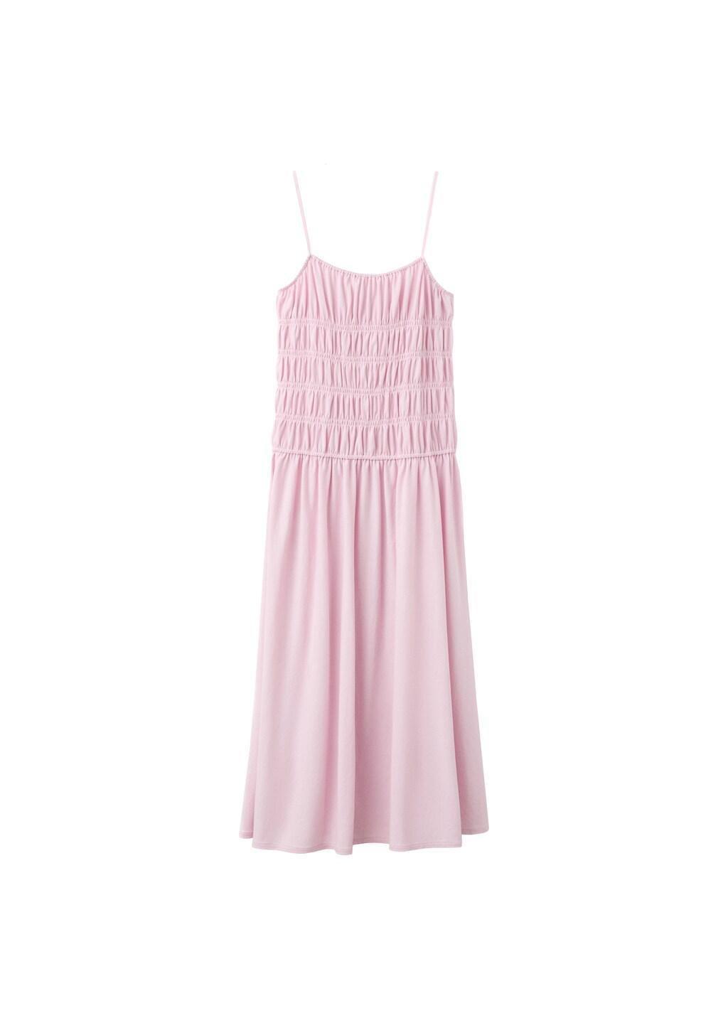 Pink Lt Pastel Ruched Long Dress, Light-Pastel Pink, large image number 6