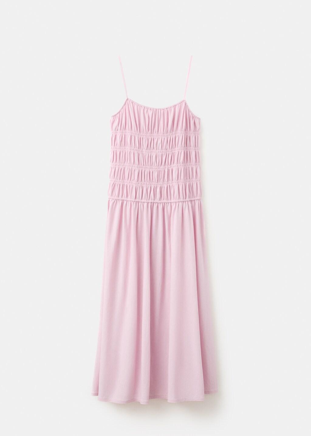 Pink Lt Pastel Ruched Long Dress, Light-Pastel Pink, large image number 7