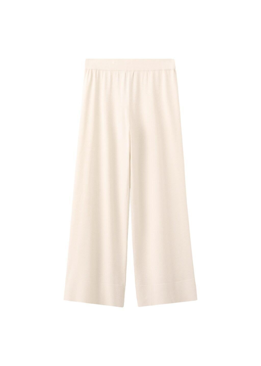 Brown Straight-Fit Trousers With Elastic Waist, Light Pastel Brown, large image number 6