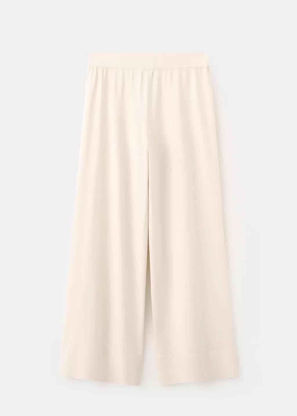 Brown Straight-Fit Trousers With Elastic Waist, Light Pastel Brown, large image number 7