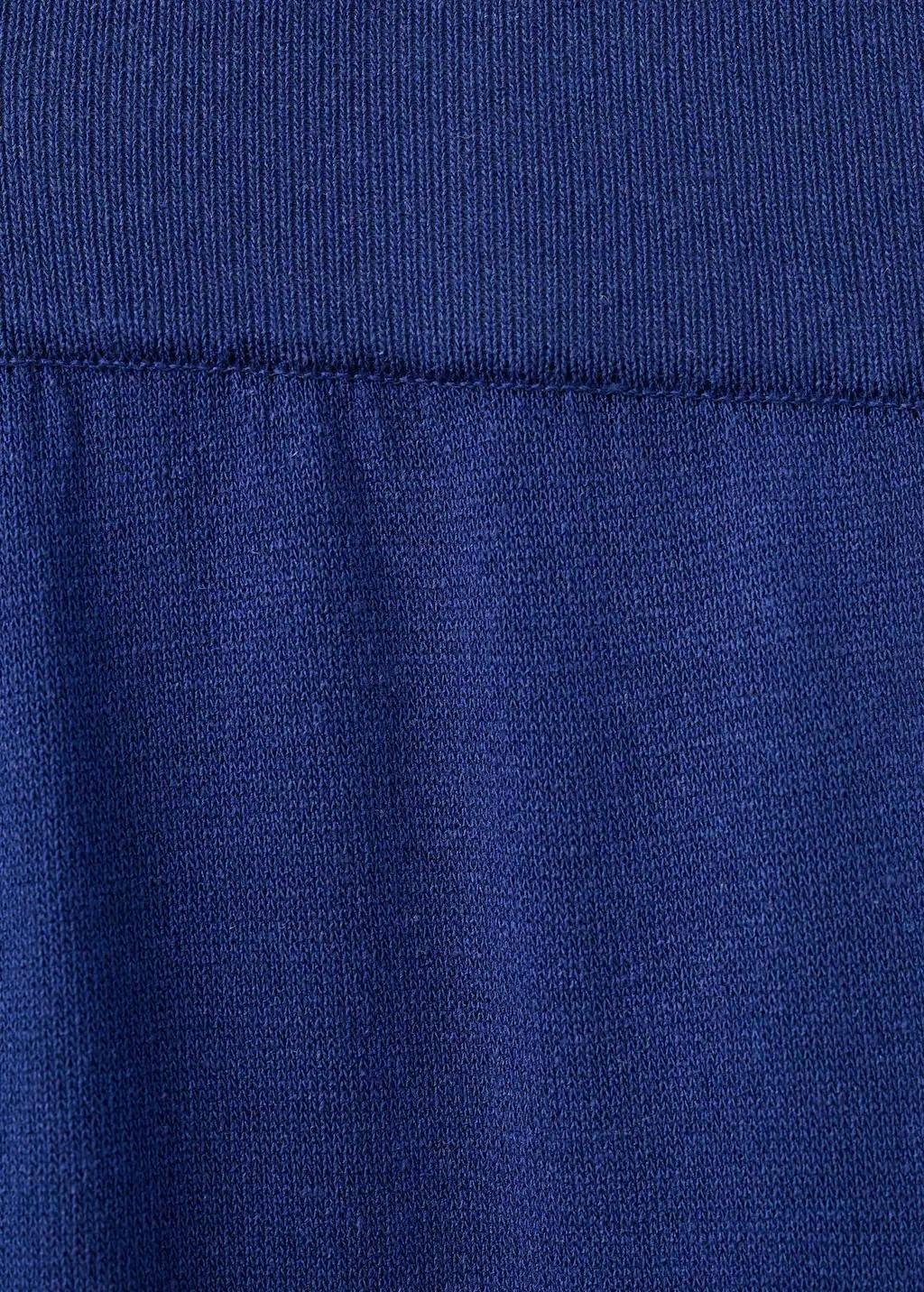 Blue Straight-Fit Trousers With Elastic Waist, Bright Blue, large image number 1