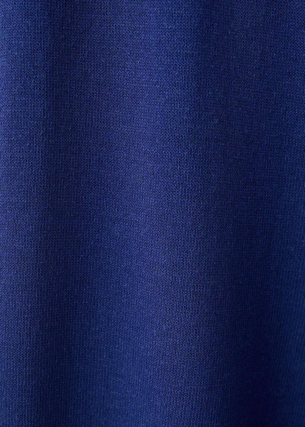 Blue Straight-Fit Trousers With Elastic Waist, Bright Blue, large image number 5