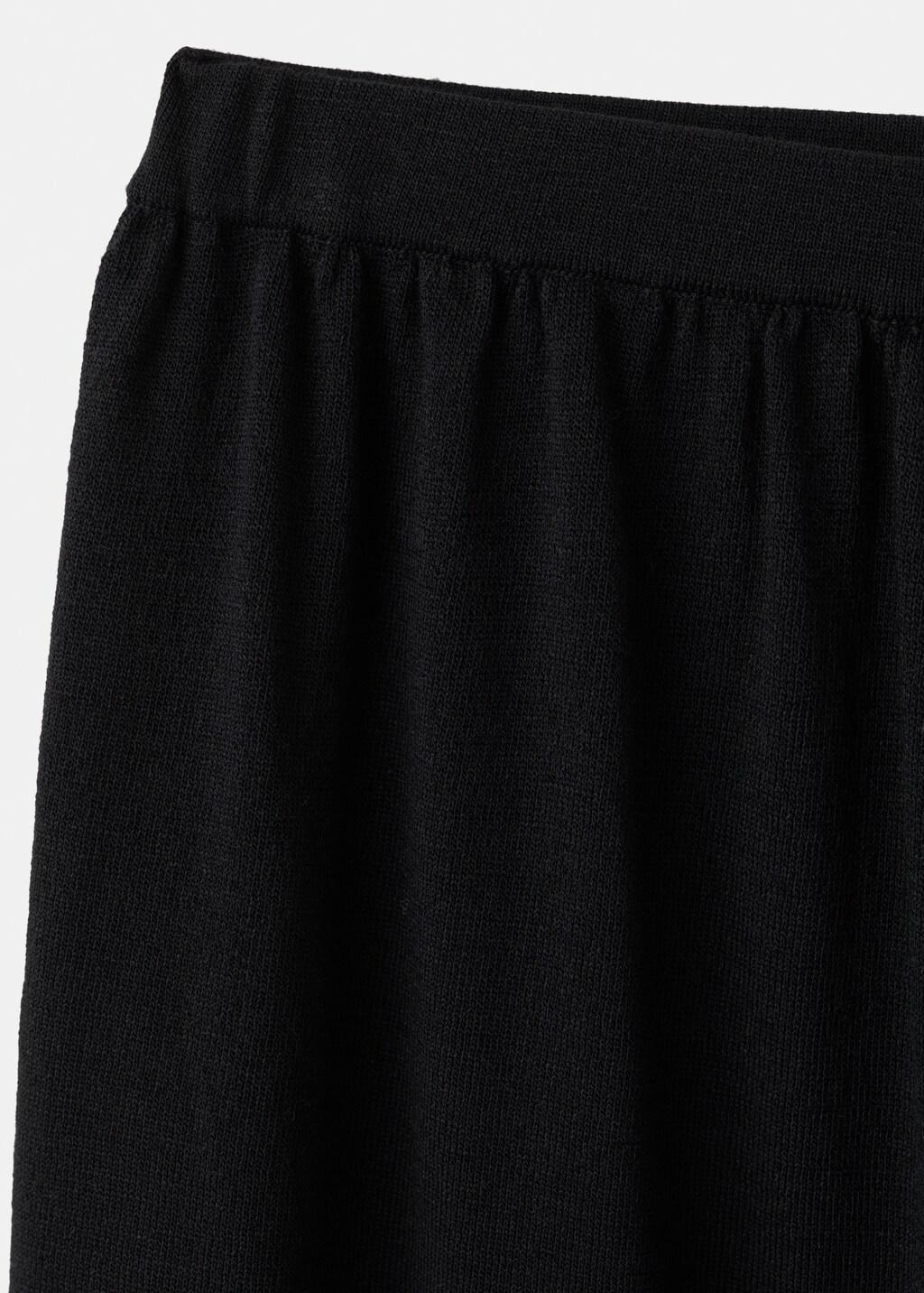 Black Mid-Rise Harem Pants, Black, large image number 1
