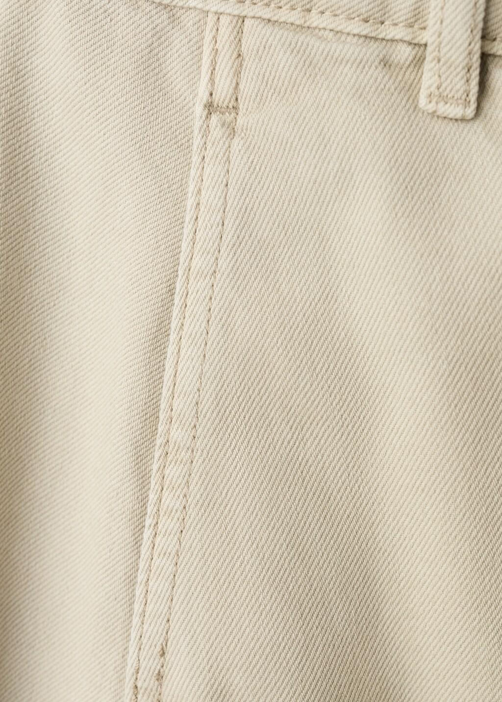 Khaki Balloon Seam Jeans, Beige - Khaki, large image number 1
