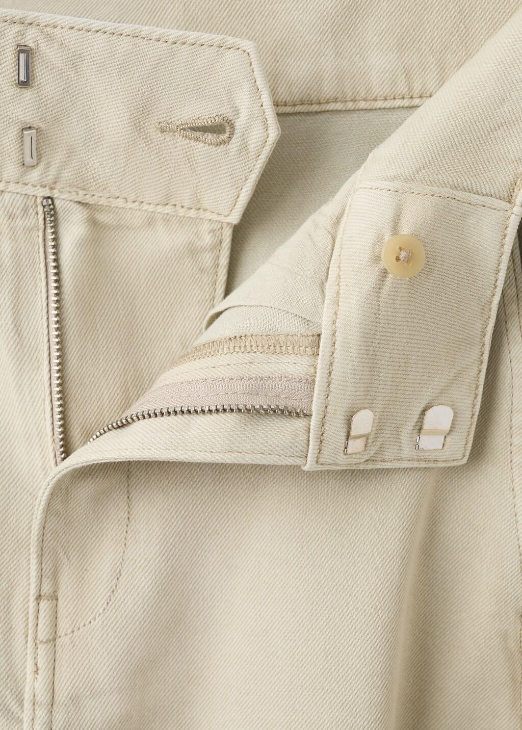 Khaki Balloon Seam Jeans, Beige - Khaki, large image number 5