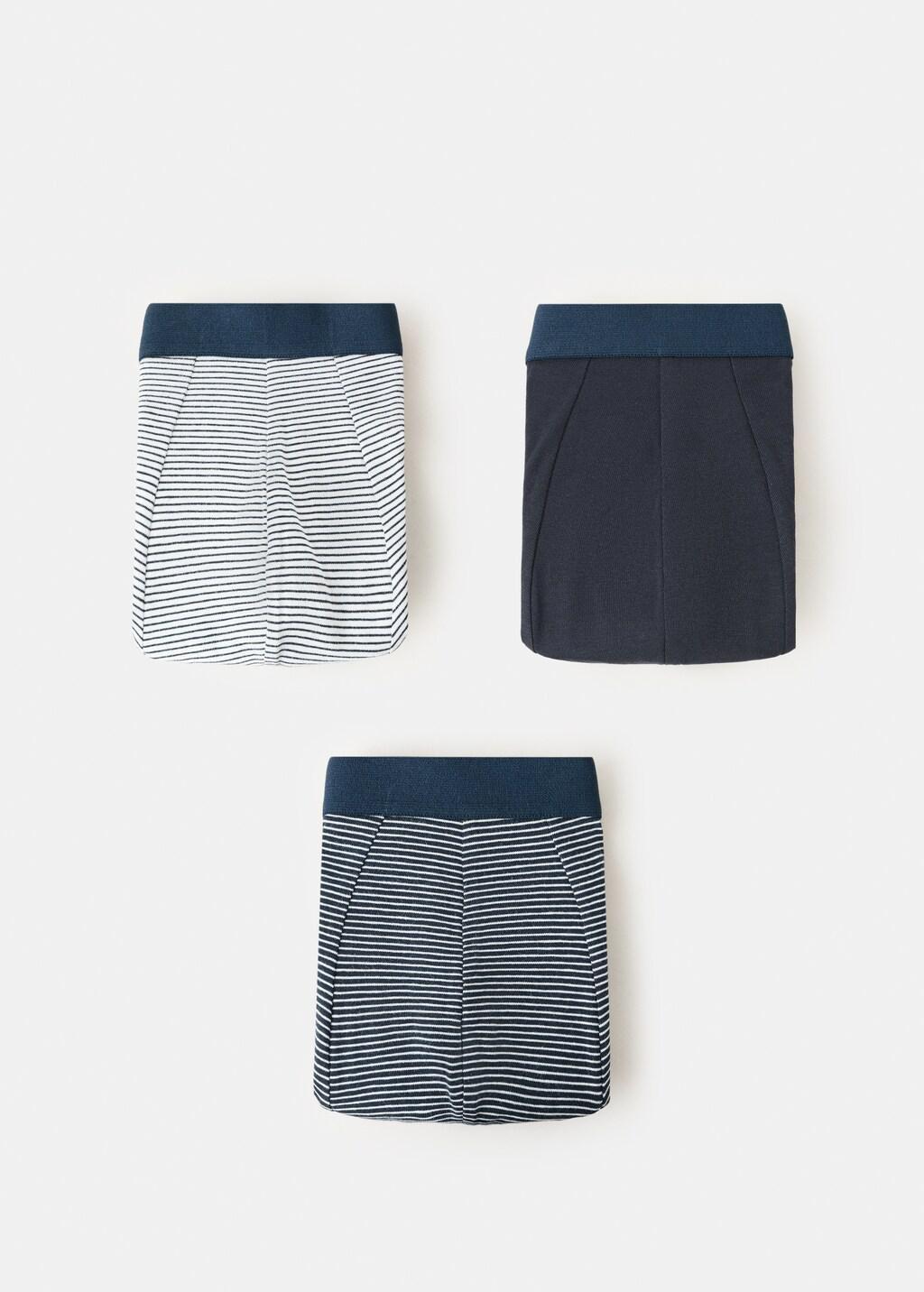 Navy Pack Of 3 Cotton Combination Briefs, Navy, large image number 4