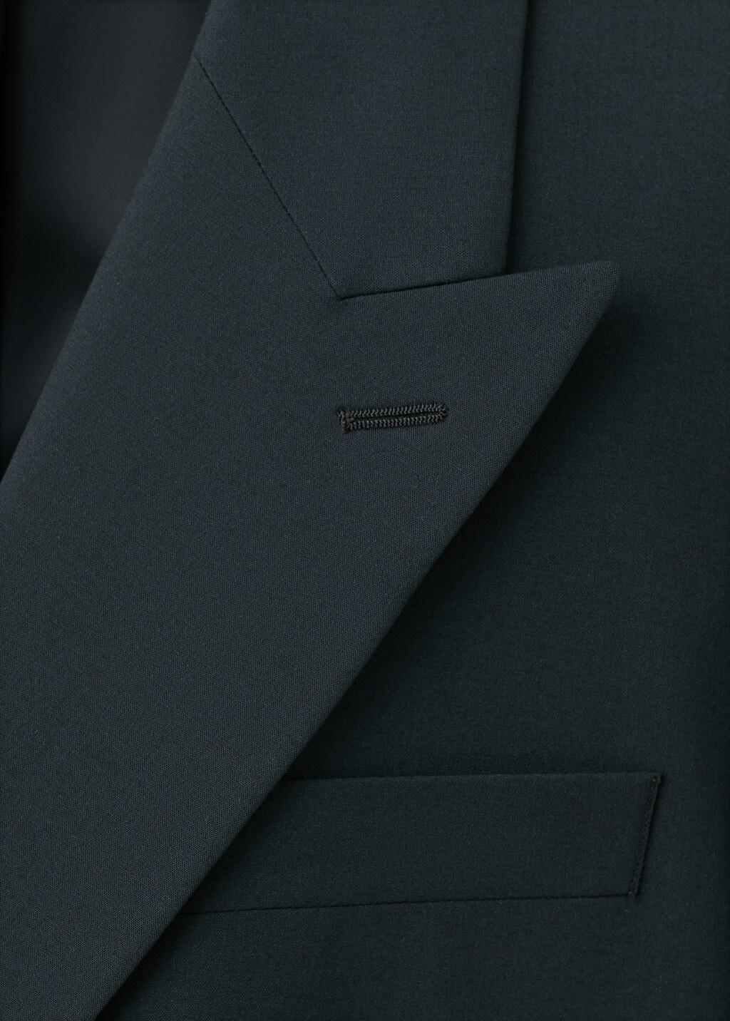 Navy Boston Regular-Fit Double-Breasted Suit Jacket, Navy, medium