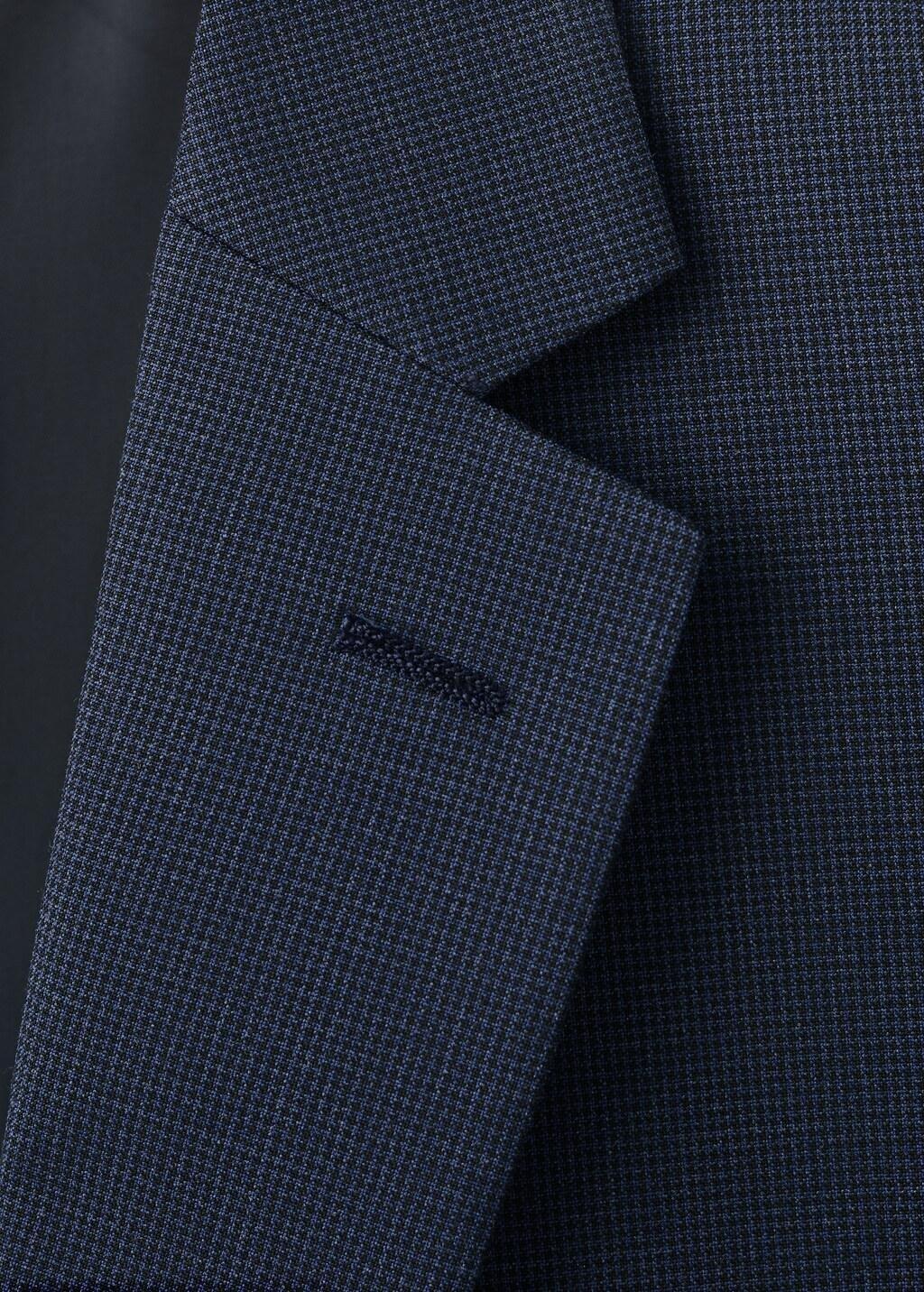 Blue Super Slim-Fit Suit Jacket In Stretch Fabric, Medium Blue, large image number 4