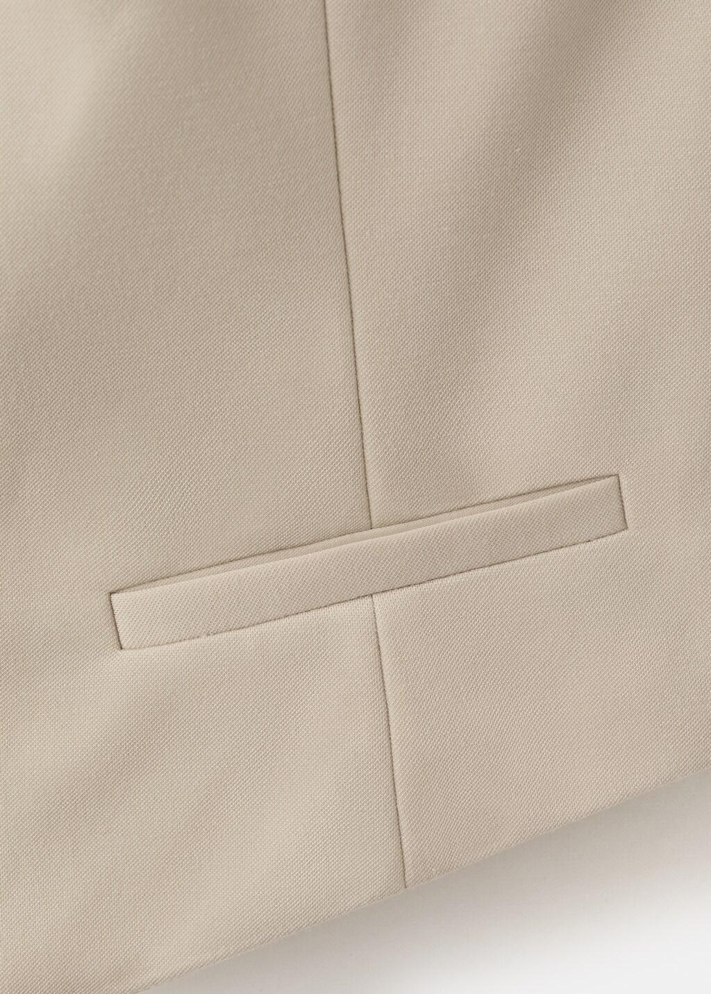Brown Lt Pastel Halter-Neck Gilet With Buttons, Light Pastel Brown, large image number 5