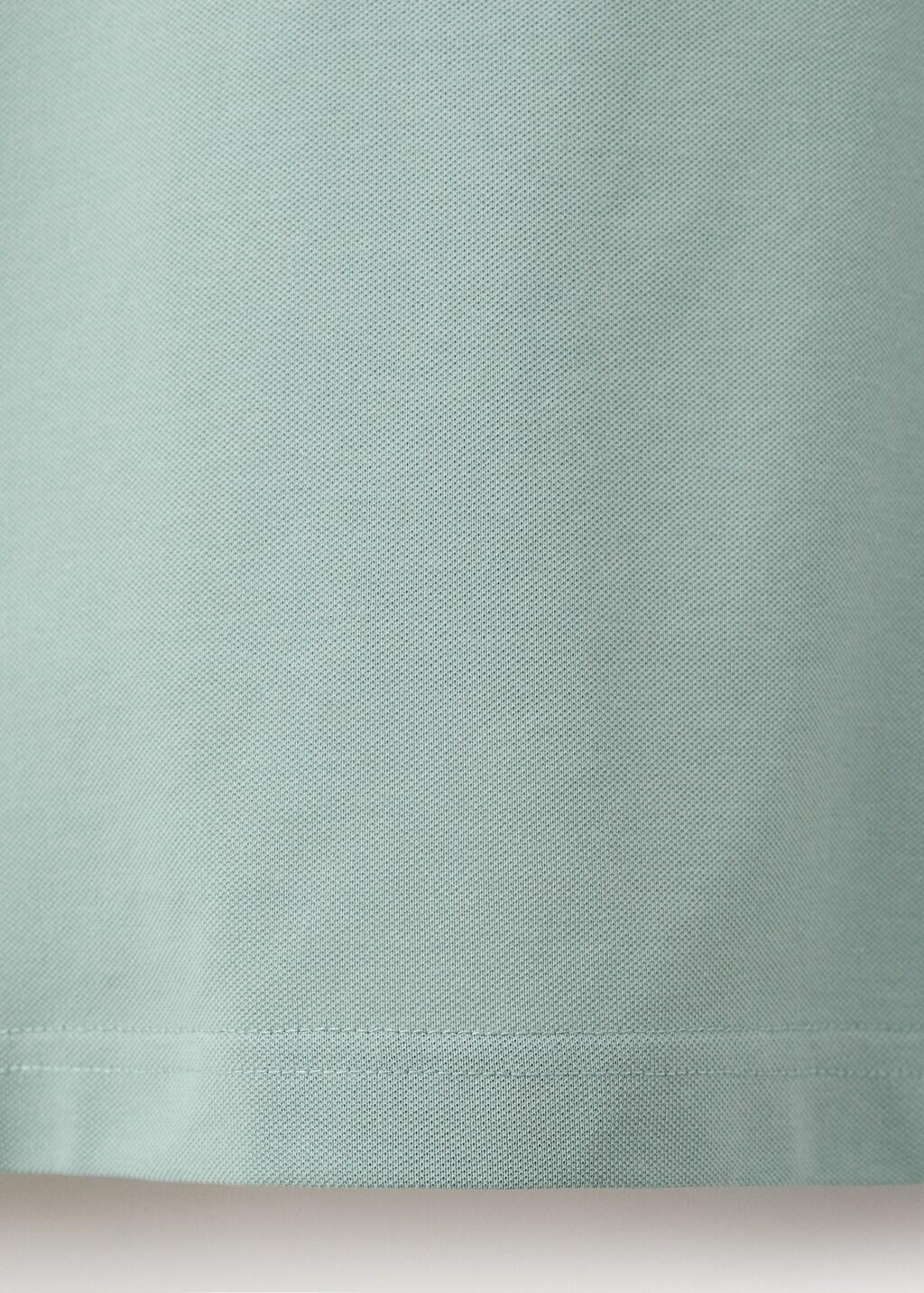 Green Slim Fit Pique Polo, Bright Green, large image number 5