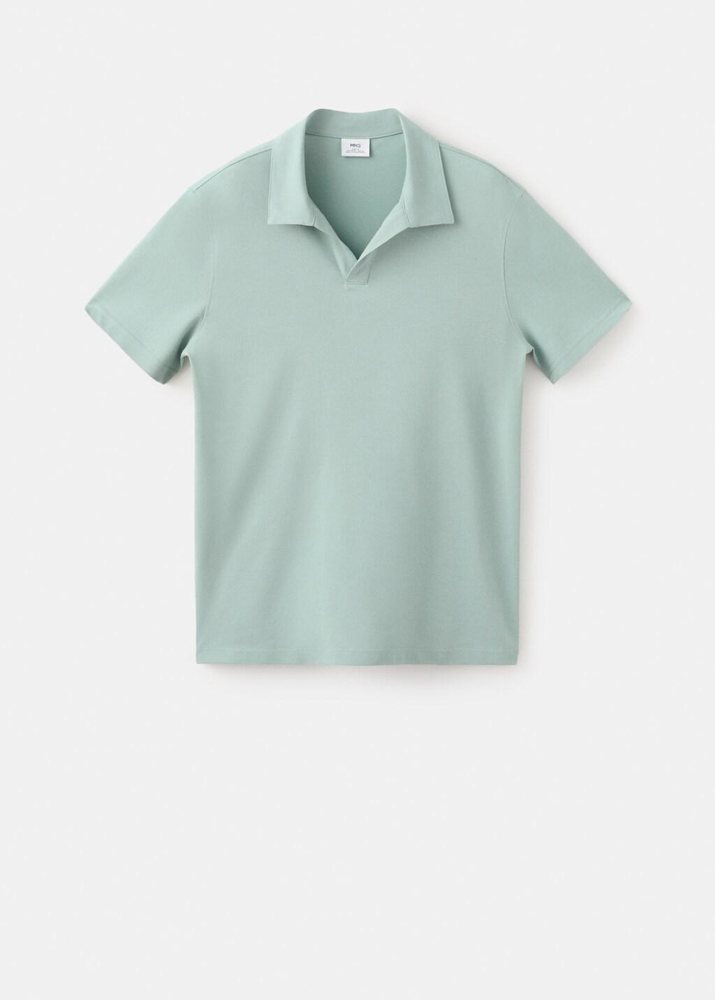 Green Slim Fit Pique Polo, Bright Green, large image number 7