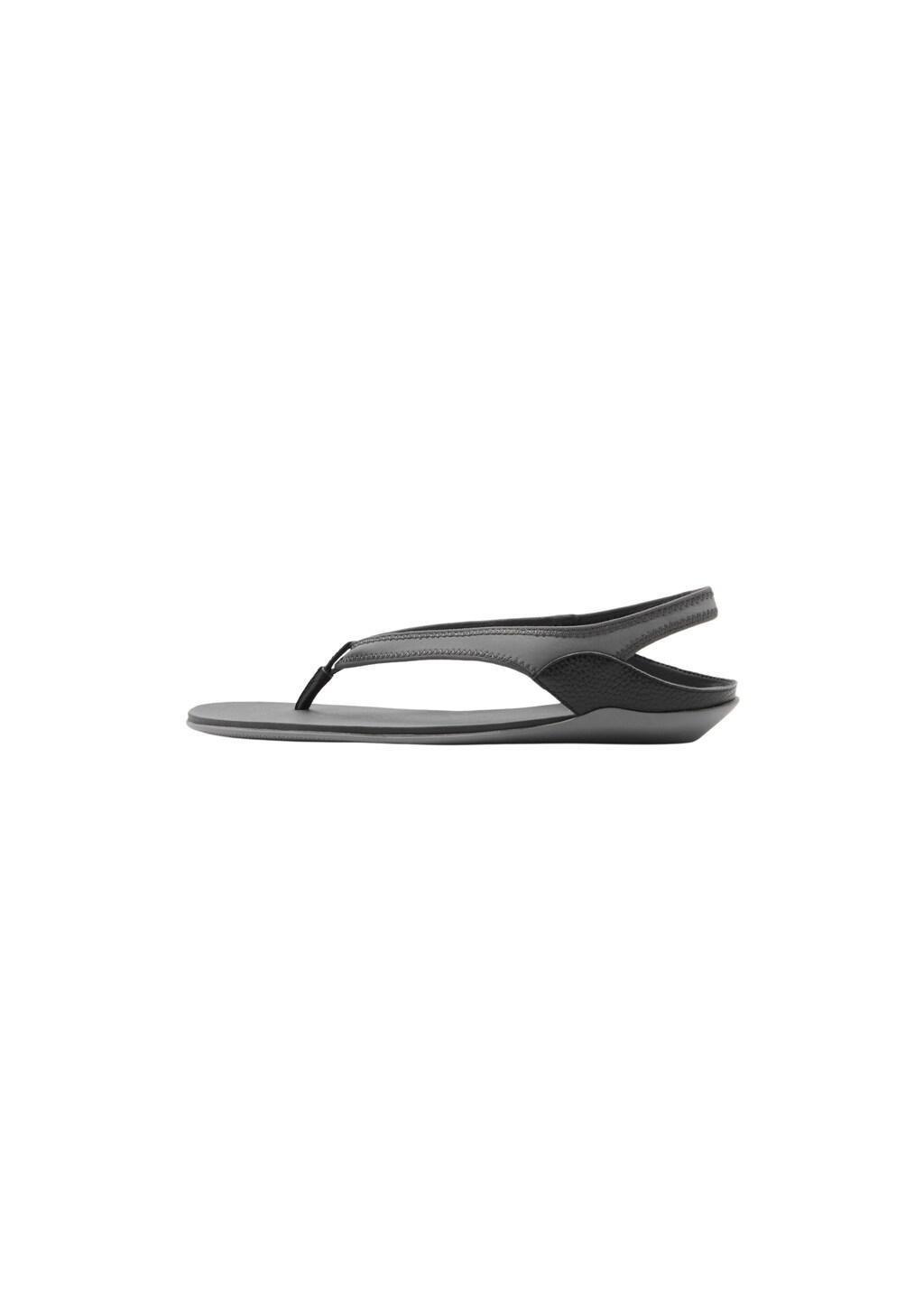 Grey Neoprene Strap Sandal, Grey, large image number 3