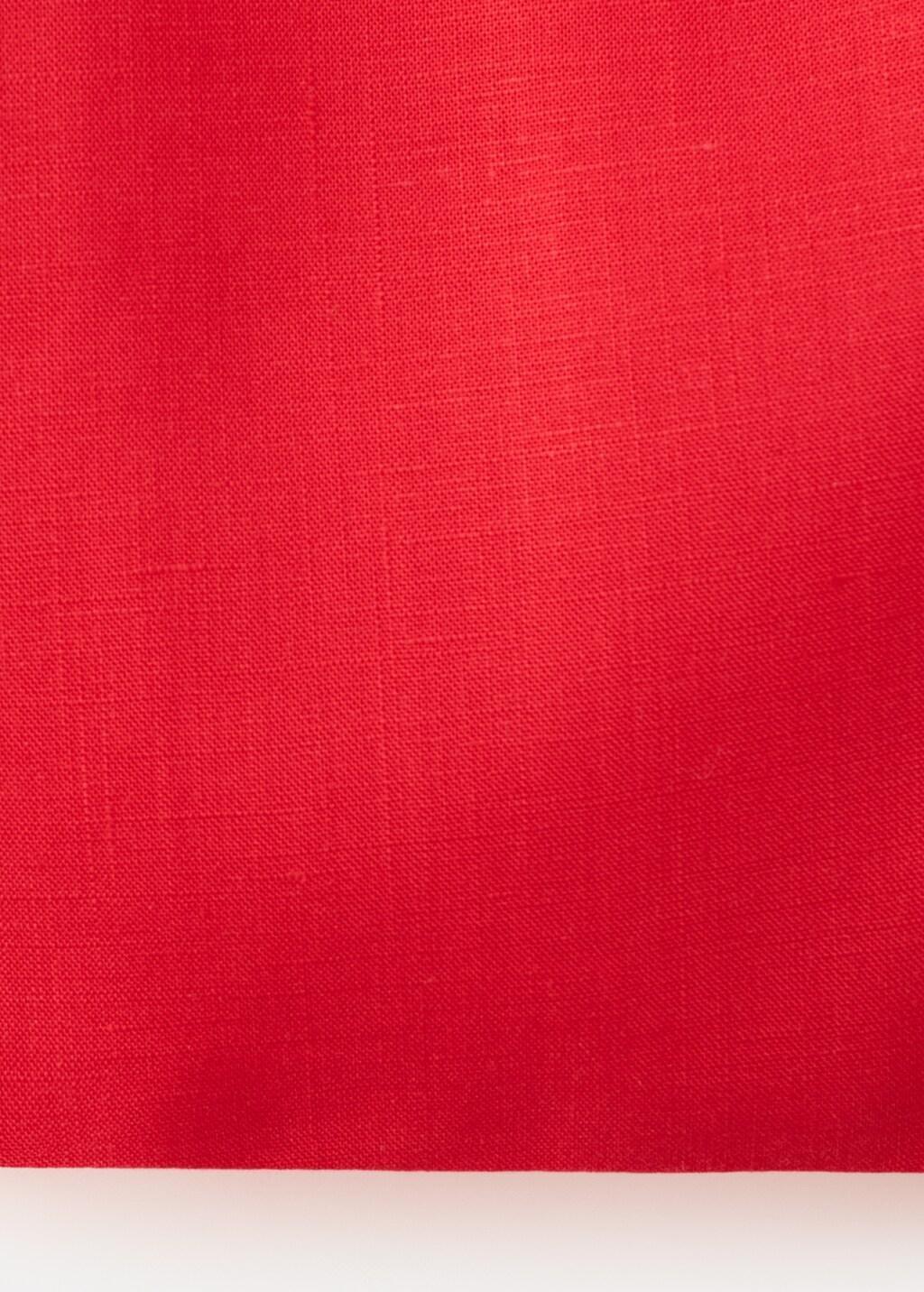 Red Linen Crop Top, Red, large image number 5
