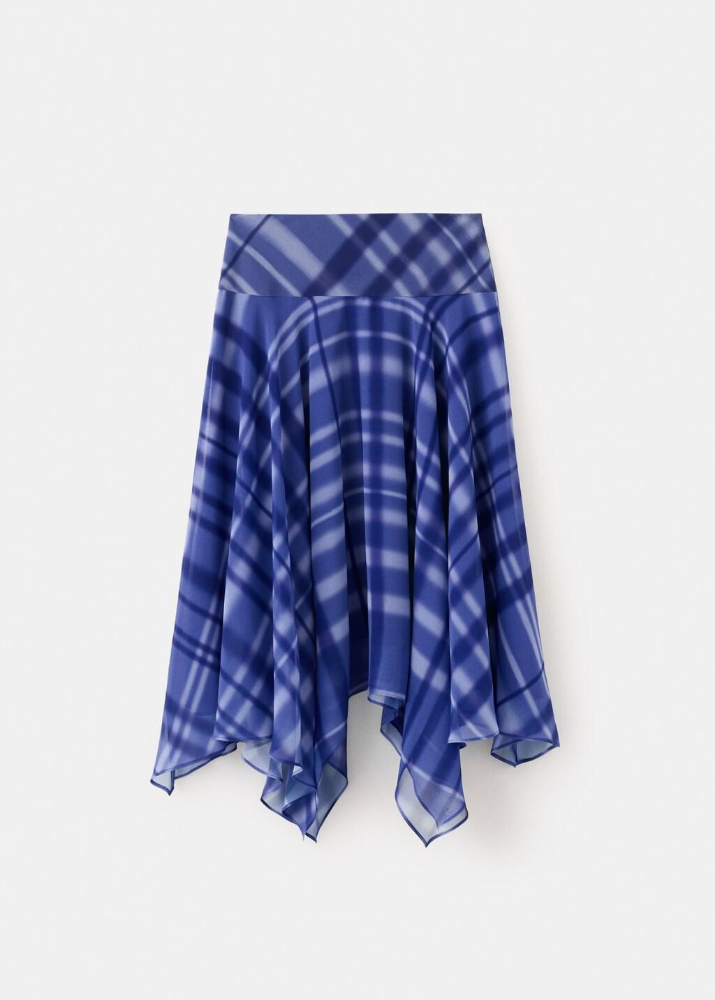 MEDIUM BLUE Long flared skirt, Medium Blue, large image number 0