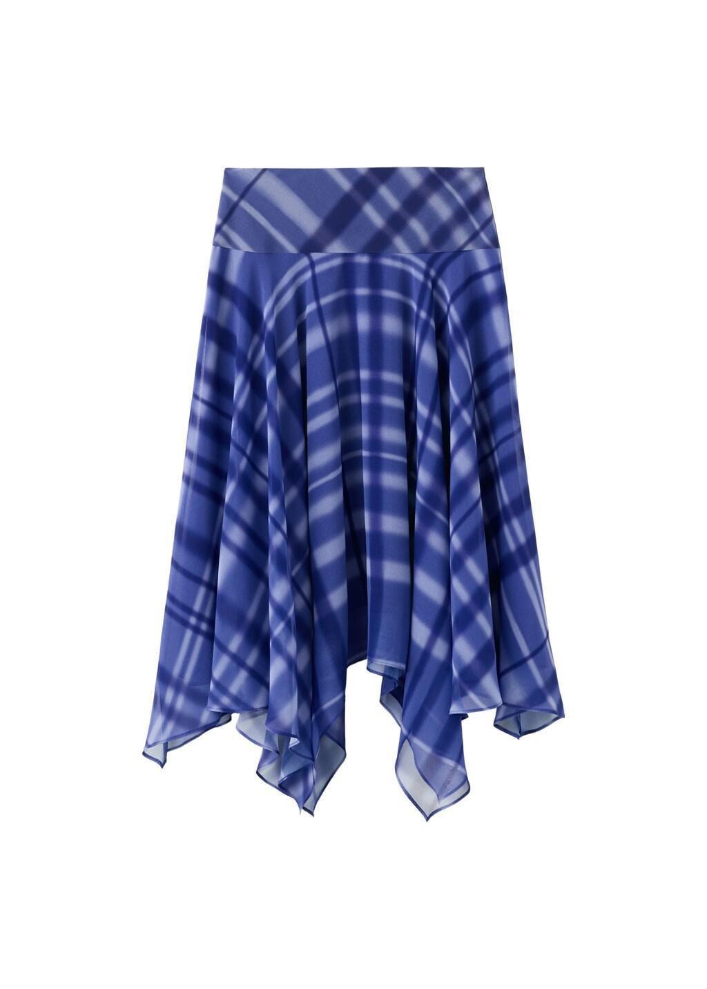 MEDIUM BLUE Long flared skirt, Medium Blue, large image number 3