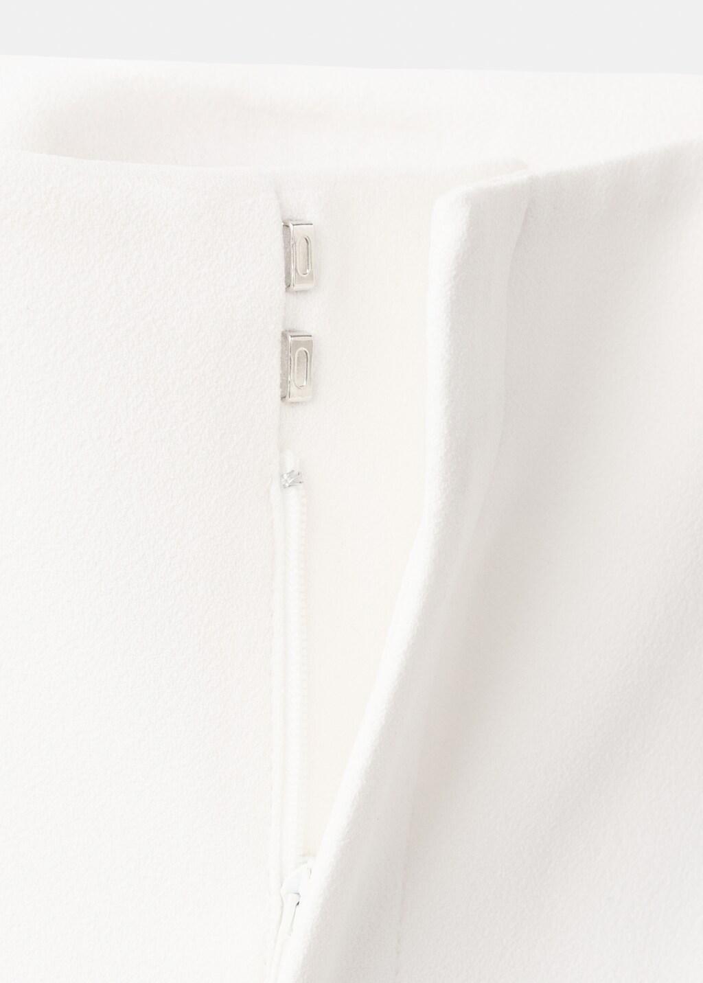 Beige High-Waisted Shorts With Seams, Light Beige, large image number 5