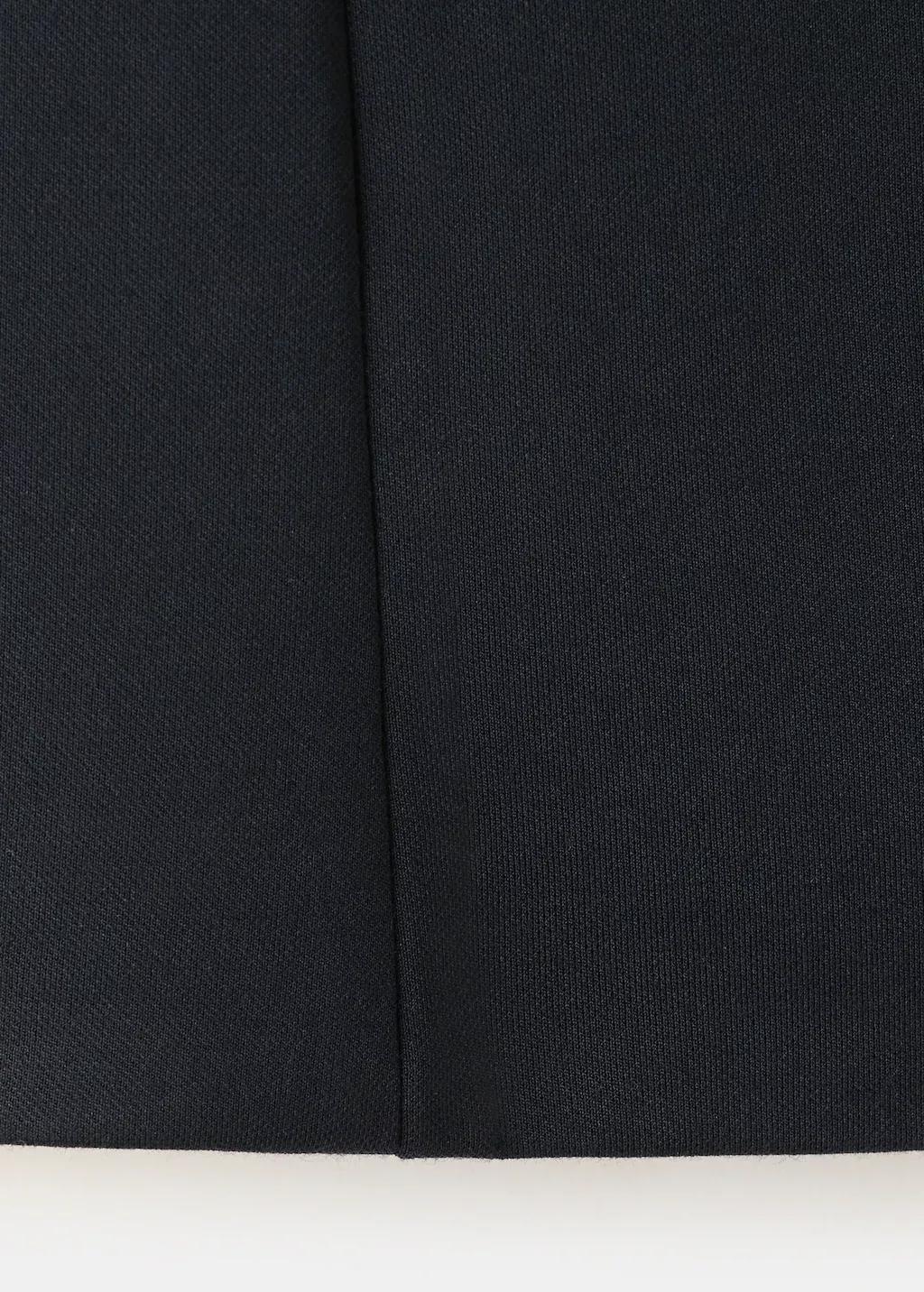 Blue Zipper Fitted Waistcoat, Navy, large image number 5