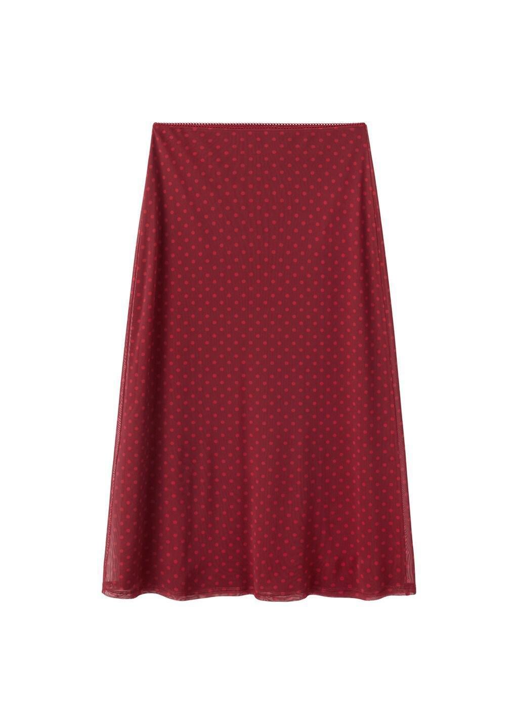 Red Polka Dot Tulle Skirt, 0201_70, large image number 6
