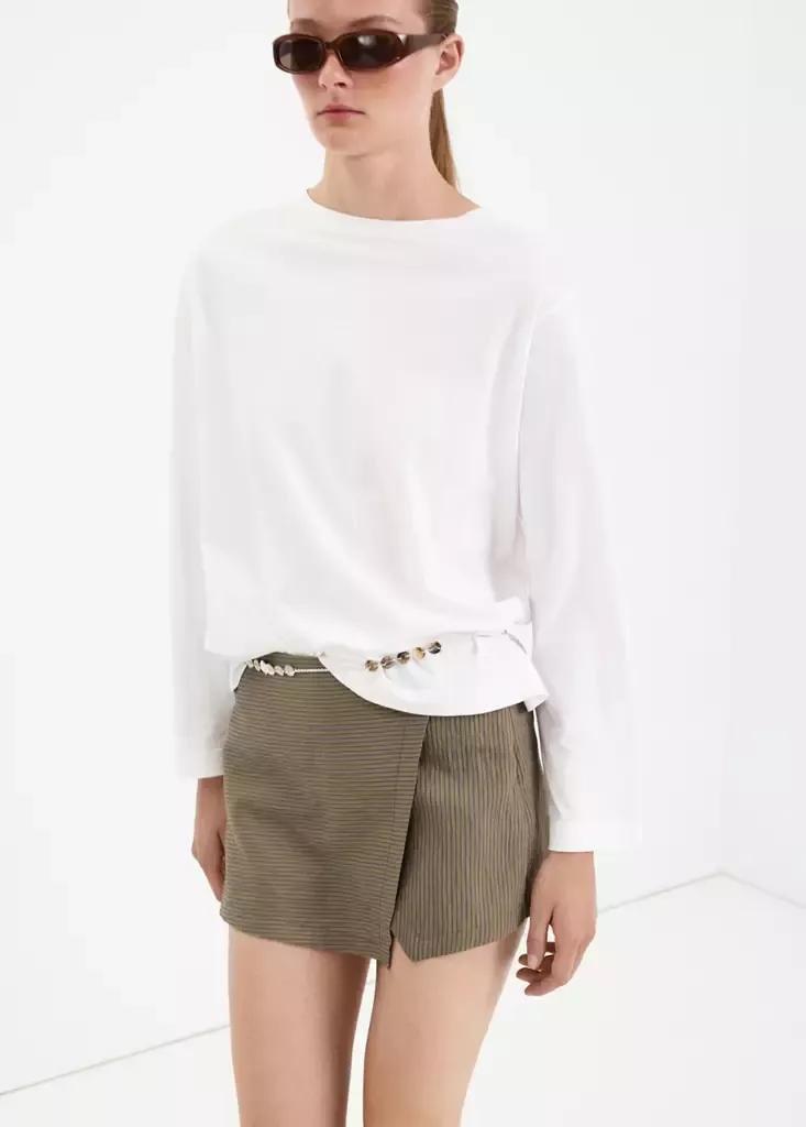Green Lyocell Skort, Green, medium