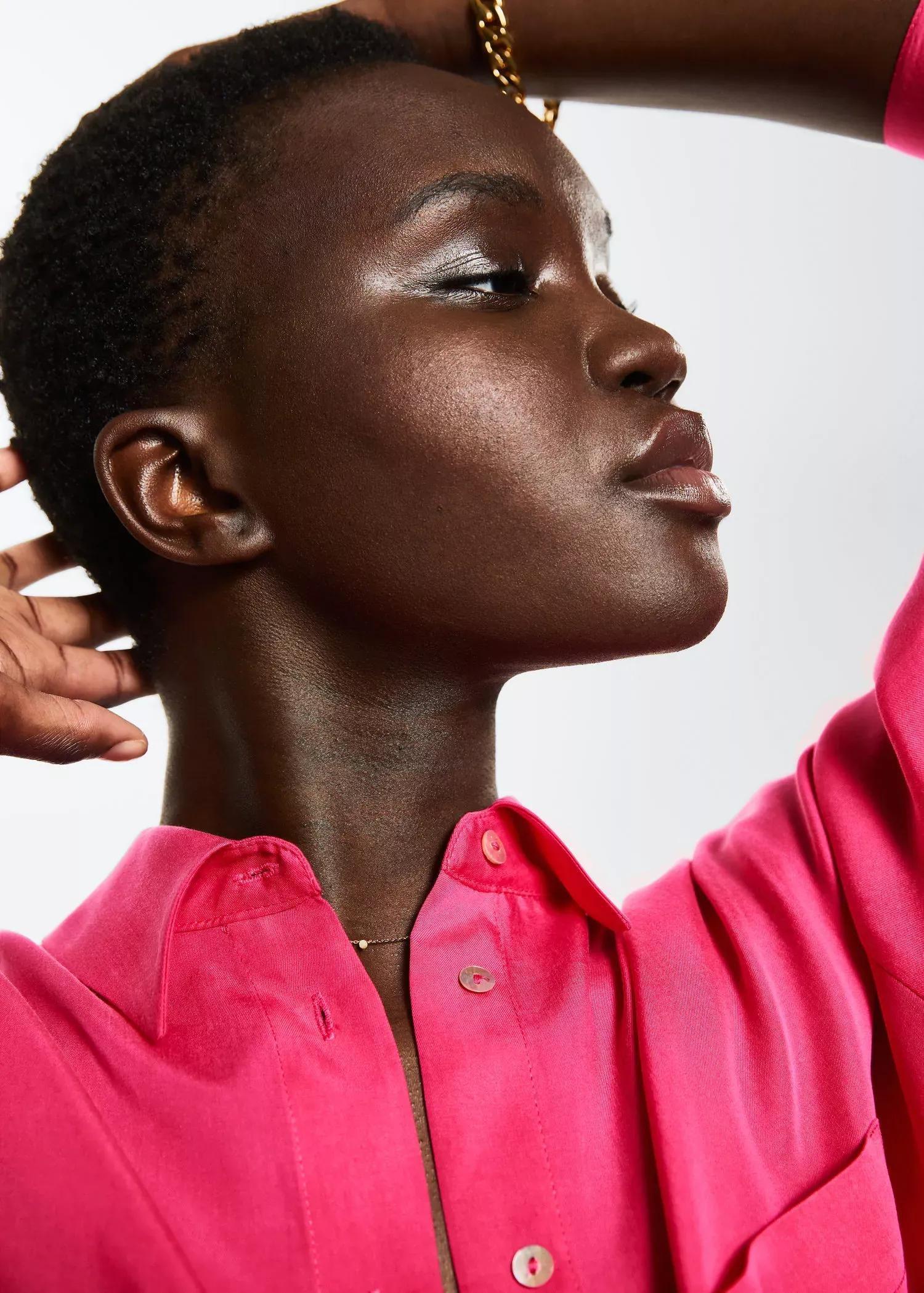 bright pink 100% lyocell shirt, , large image number 2