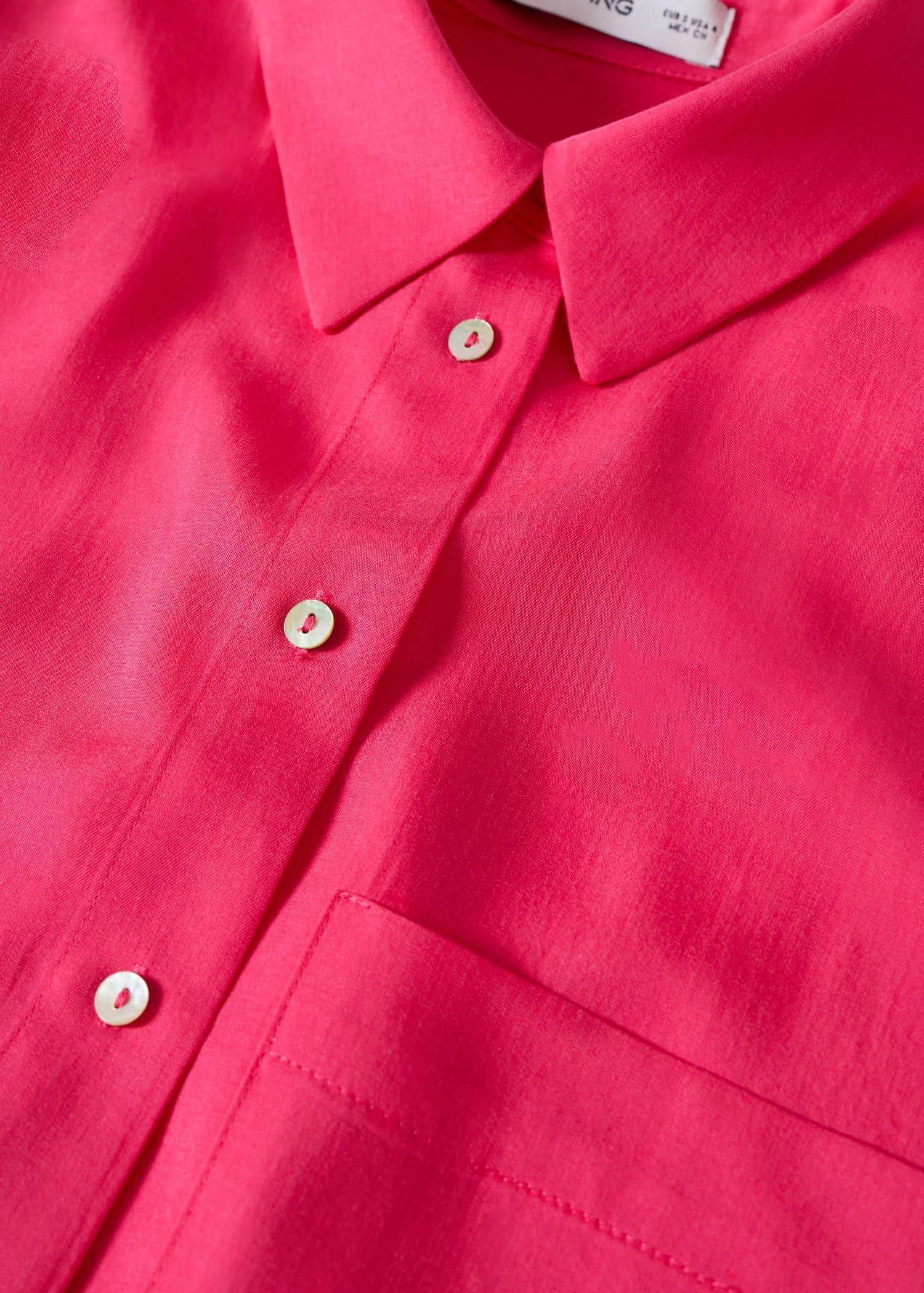 bright pink 100% lyocell shirt, , large image number 4