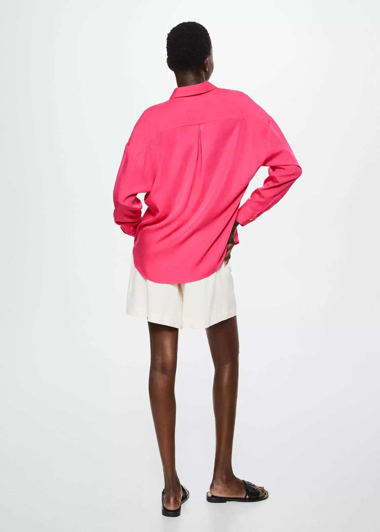 bright pink 100% lyocell shirt, , large image number 5