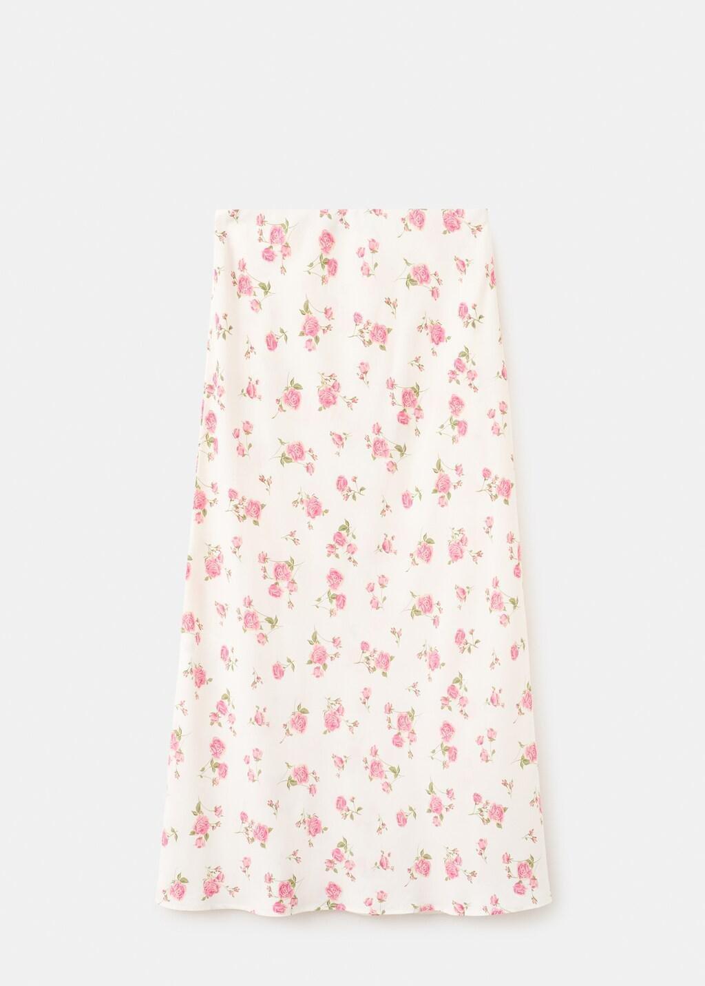 BLACK Floral print maxi skirt, Black, large image number 5