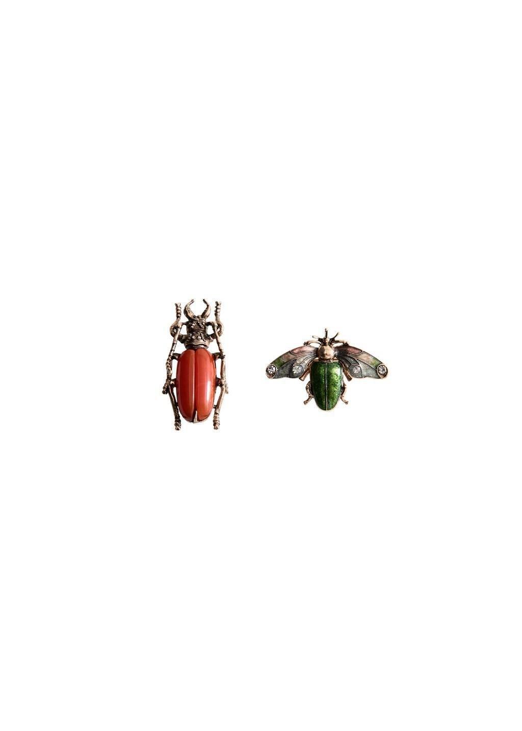 Gold Combined Brooches, Set Of 2, Gold, large image number 2