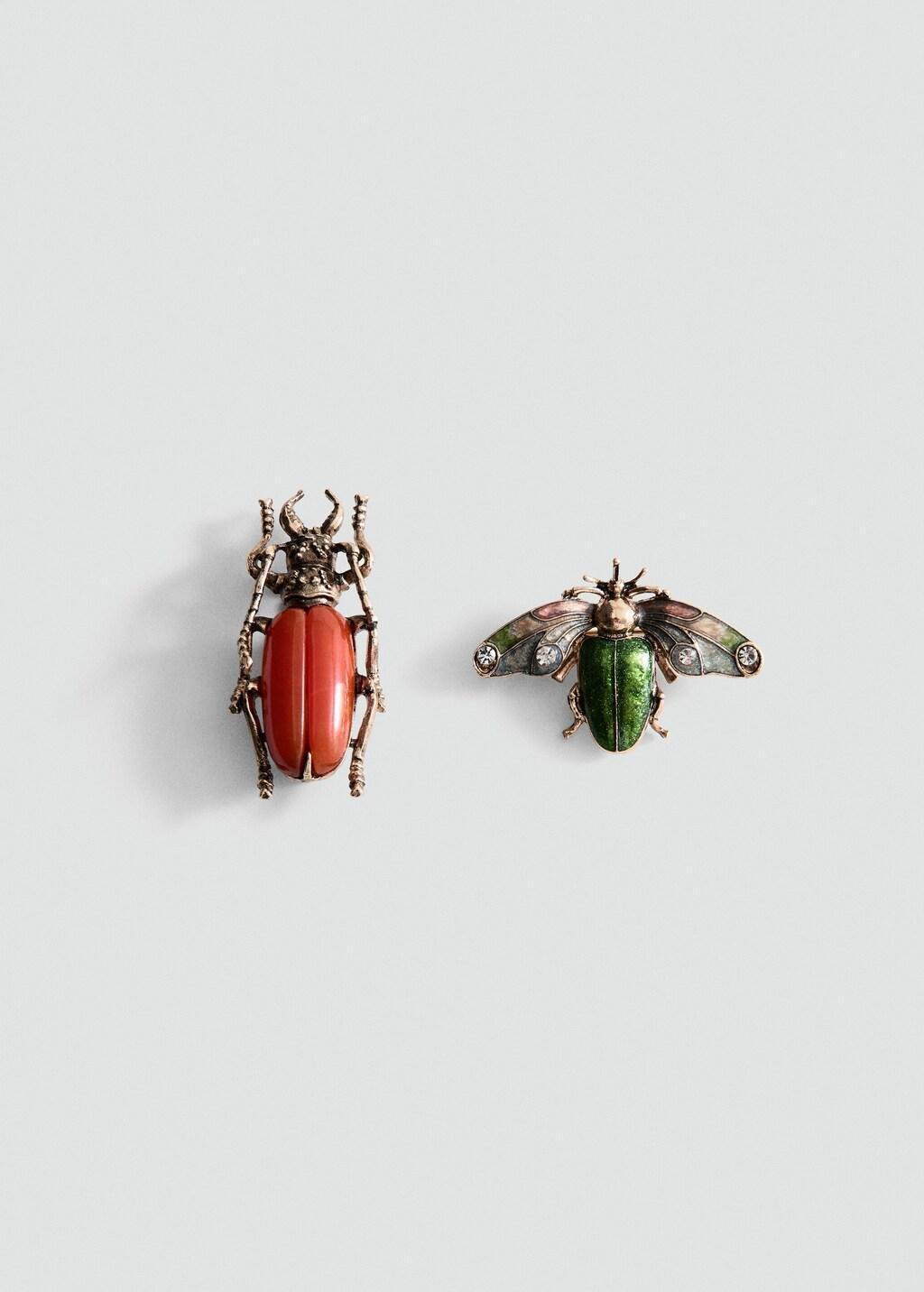 Gold Combined Brooches, Set Of 2, Gold, large image number 3