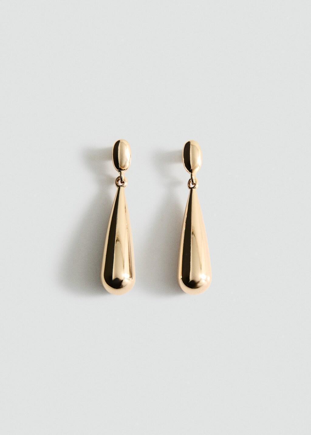 Gold Drop Earrings, Gold, large image number 3