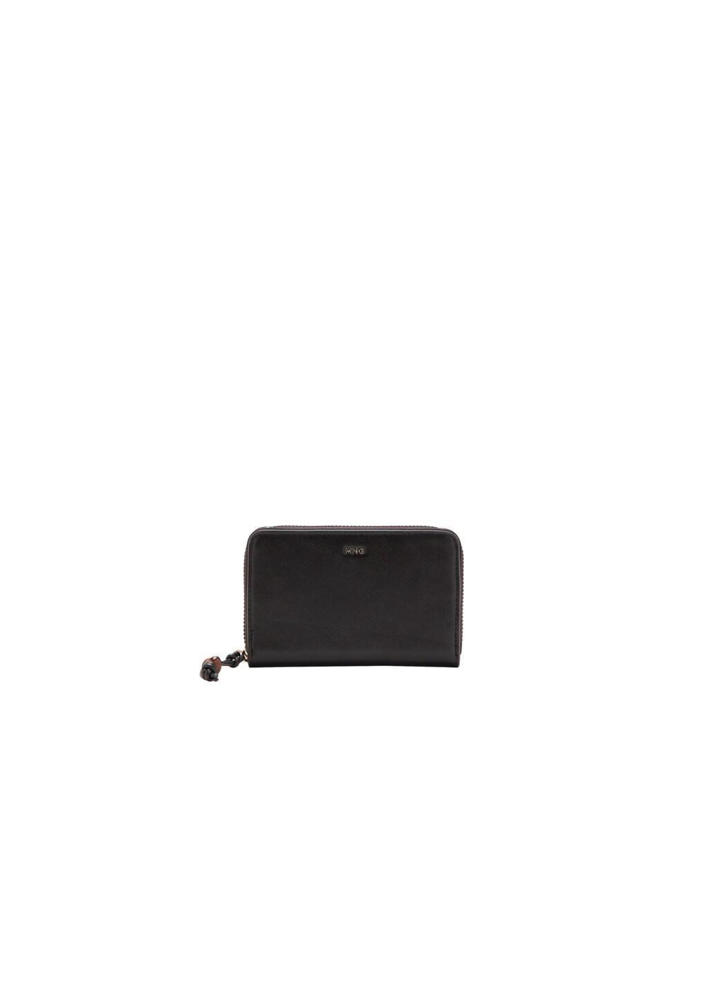 Brown Small Wallet With Saffiano Effect, Dark Brown, large image number 2